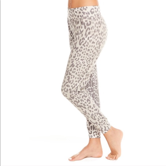 Chaser gray leopard jogger cozy soft sweat pants - Picture 2 of 8